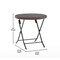 Flash Furniture Rouen 3-Pc Foldable French Bistro Set, PE Rattan Back, Seat and Table Top, Brown w/Blk Steel Frames FV-FWA085-BRN-BLK-GG - alternate 4